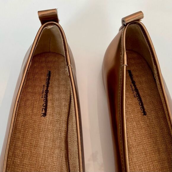 Kelsi Dagger Ballet Flats bronze Frankie Square Toe Size 8 - Picture 3 of 10
